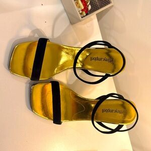 Jeffrey Campbell velvet sling back dress shoes size 7